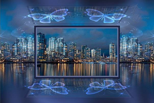 Afbeelding met wolkenkrabber, reflectie, gebouw, meer  Automatisch gegenereerde beschrijving